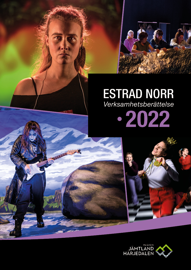 Omslag för Estrad Norrs verksamhetsberättelse 2019